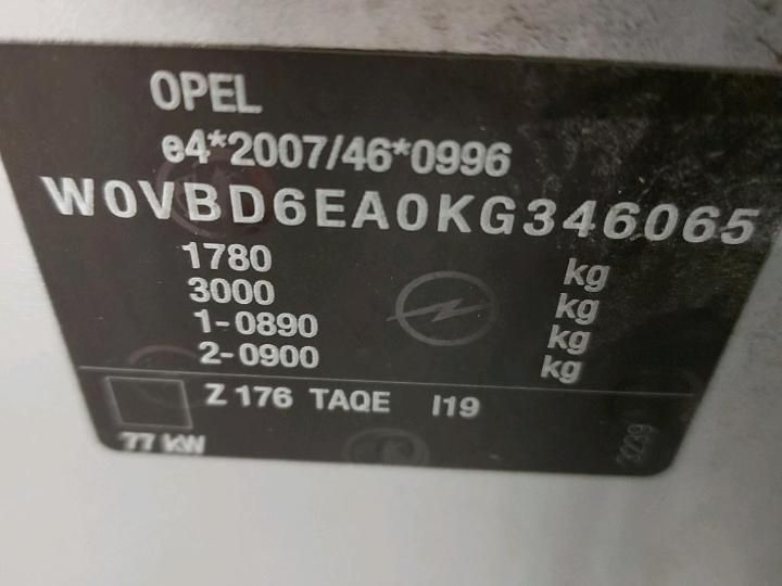 Photo 6 VIN: W0VBD6EA0KG346065 - OPEL ASTRA 