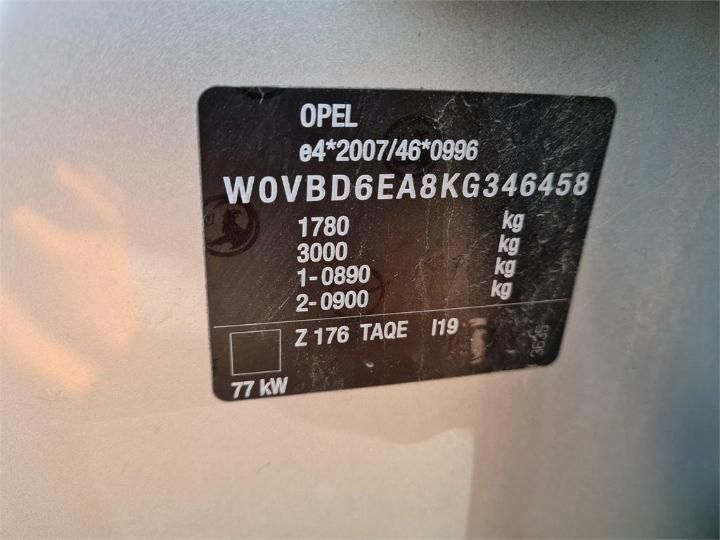 Photo 6 VIN: W0VBD6EA8KG346458 - OPEL ASTRA 