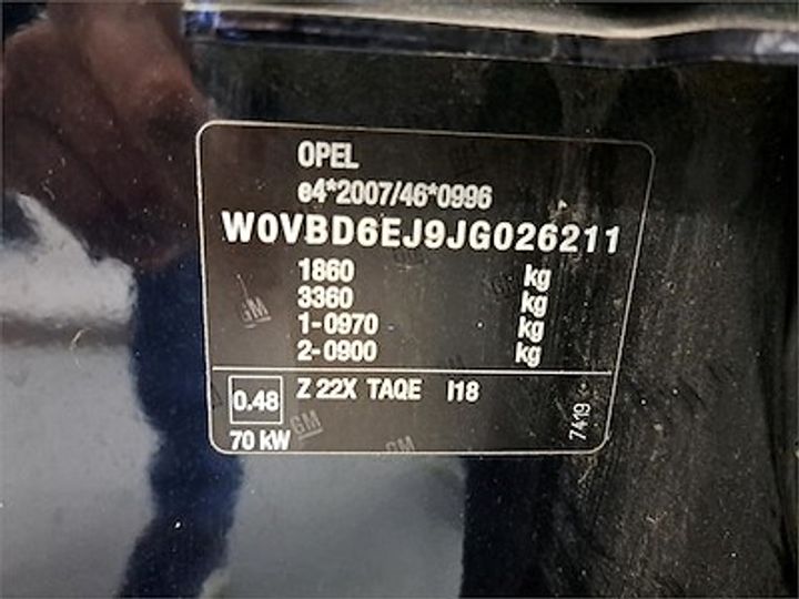 Photo 11 VIN: W0VBD6EJ9JG026211 - OPEL ASTRA DIESEL - 2015 