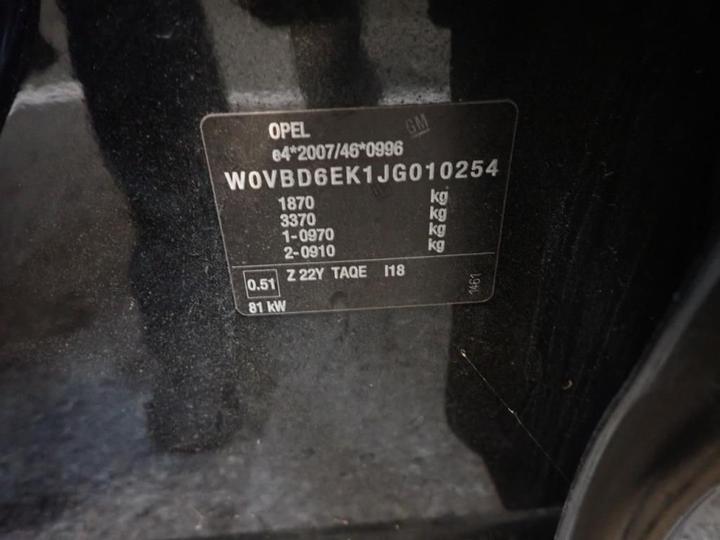 Photo 12 VIN: W0VBD6EK1JG010254 - OPEL ASTRA 5P 