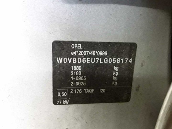 Photo 11 VIN: W0VBD6EU7LG056174 - OPEL ASTRA 1-5 D 