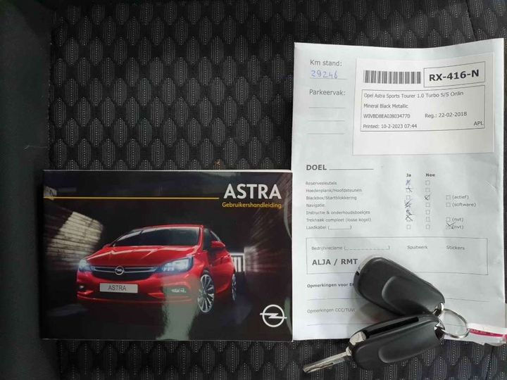 Photo 15 VIN: W0VBD8EA0J8034770 - OPEL ASTRA SPORTS TOURER 