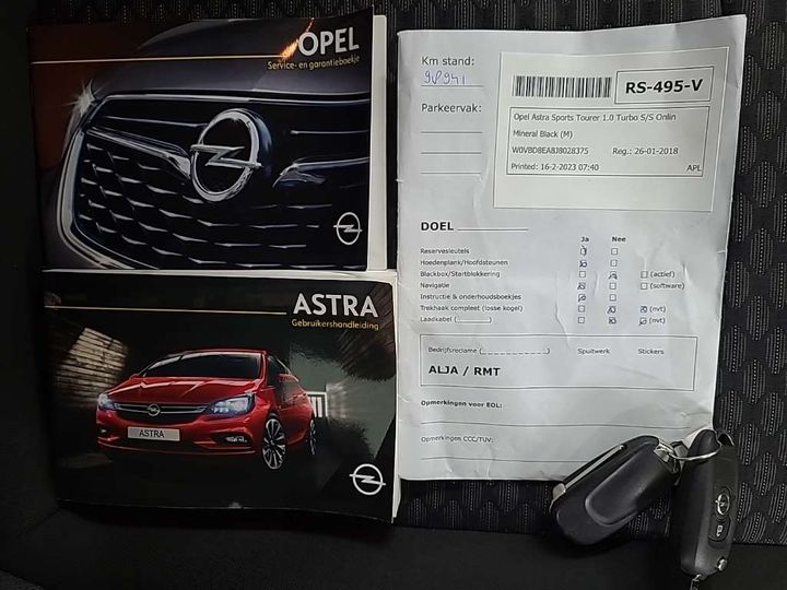 Photo 13 VIN: W0VBD8EA8J8028375 - OPEL ASTRA SPORTS TOURER 