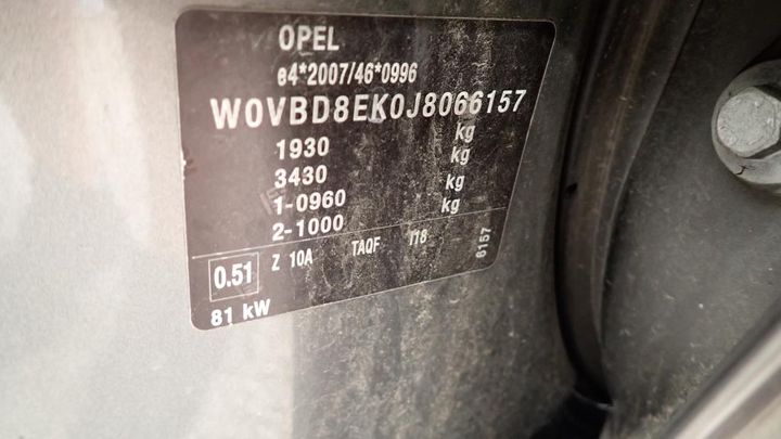 Photo 11 VIN: W0VBD8EK0J8066157 - OPEL ASTRA SPORTS TO 