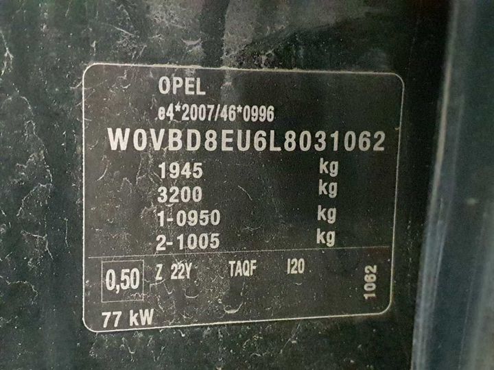 Photo 11 VIN: W0VBD8EU6L8031062 - OPEL ASTRA 1.5 D 