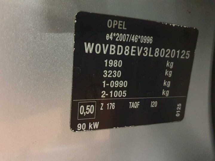 Photo 11 VIN: W0VBD8EV3L8020125 - OPEL ASTRA 1-5 D 