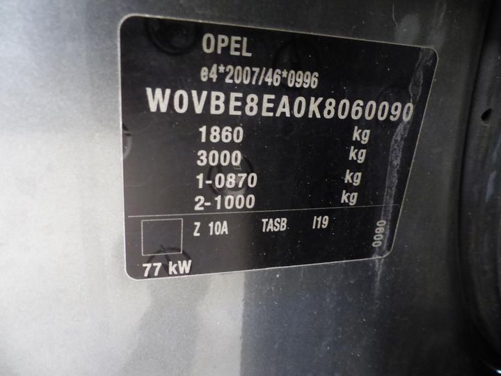 Photo 2 VIN: W0VBE8EA0K8060090 - OPEL ASTRA SPORTS TO 