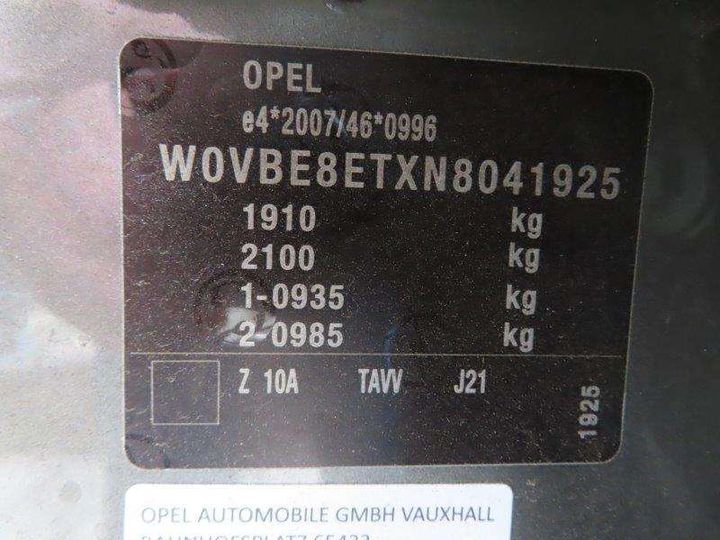 Photo 6 VIN: W0VBE8ETXN8041925 - OPEL ASTRA KOMBI 