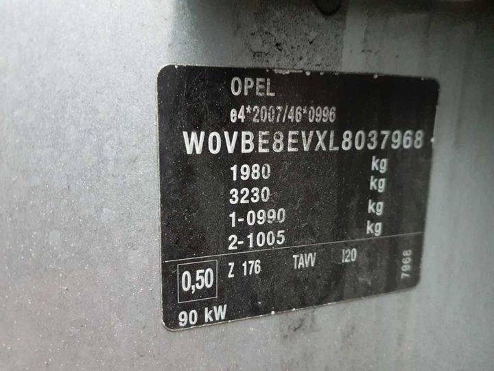 Photo 10 VIN: W0VBE8EVXL8037968 - OPEL ASTRA 1-5 D 