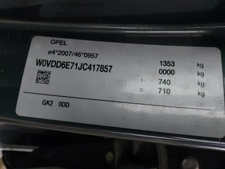 Photo 30 VIN: W0VDD6E71JC417857 - OPEL KARL 