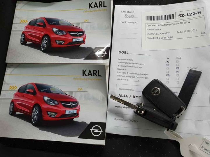 Photo 15 VIN: W0VDD6E73JC449337 - OPEL KARL 