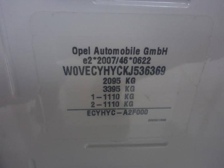 Photo 8 VIN: W0VECYHYCKJ536369 - OPEL COMBO LIFE 