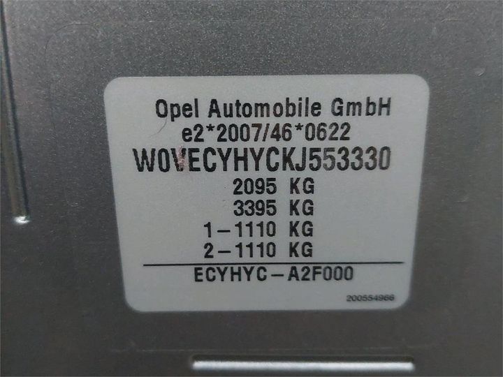 Photo 8 VIN: W0VECYHYCKJ553330 - OPEL COMBO LIFE 