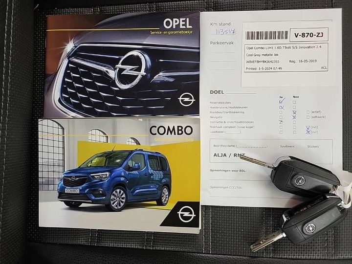 Photo 12 VIN: W0VEFBHYBKJ642355 - OPEL COMBO 