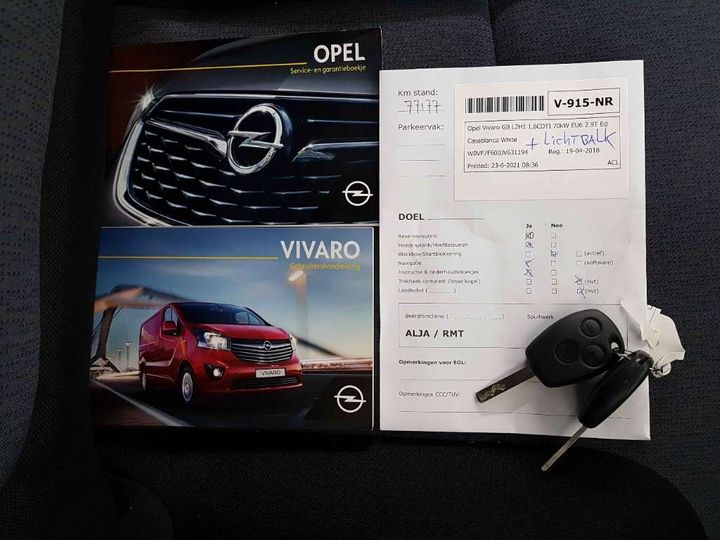 Photo 17 VIN: W0VF7F600JV631194 - OPEL VIVARO GB 