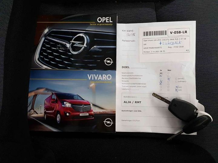 Photo 17 VIN: W0VF7F608JV618970 - OPEL VIVARO GB 