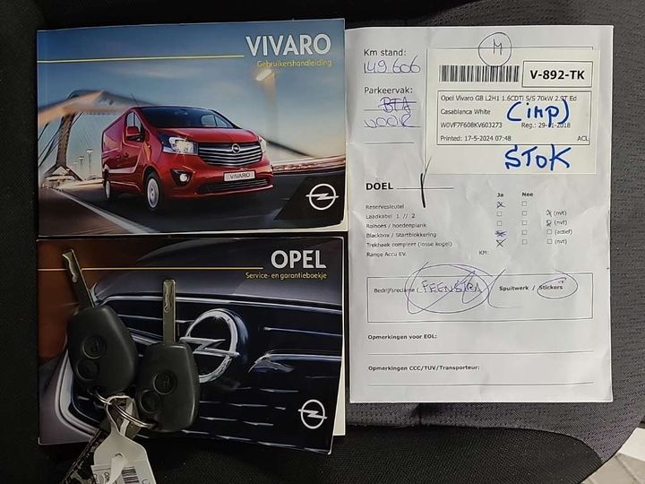 Photo 12 VIN: W0VF7F608KV603273 - OPEL VIVARO GB 