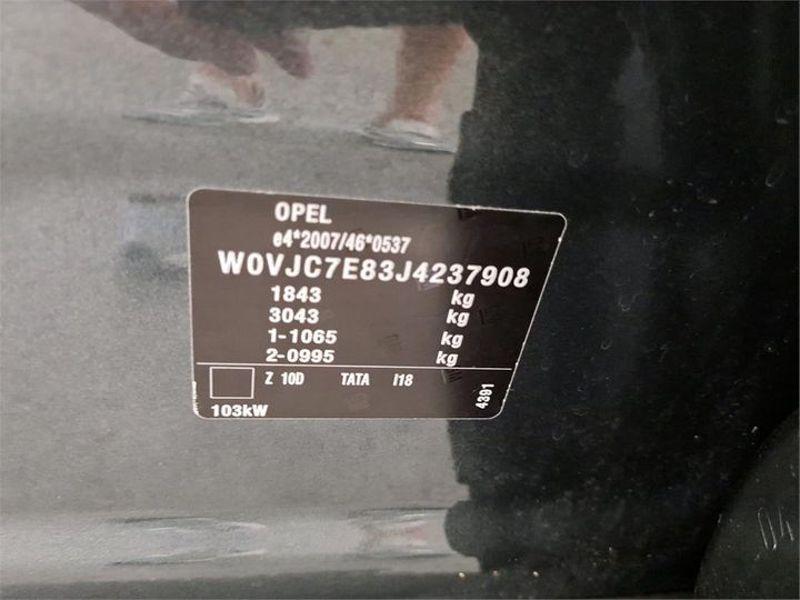 Photo 6 VIN: W0VJC7E83J4237908 - OPEL MOKKA 