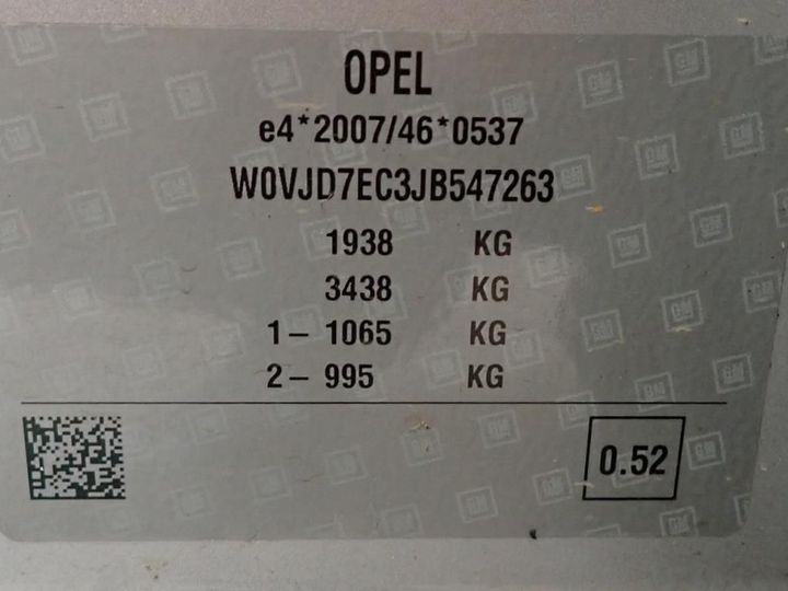 Photo 13 VIN: W0VJD7EC3JB547263 - OPEL MOKKA X 