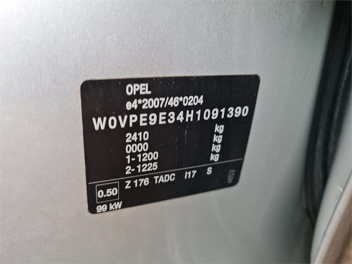 Photo 4 VIN: W0VPE9E34H1091390 - OPEL ZAFIRA 