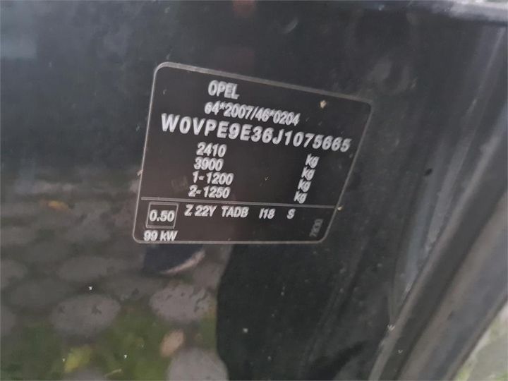 Photo 12 VIN: W0VPE9E36J1075665 - OPEL ZAFIRA 