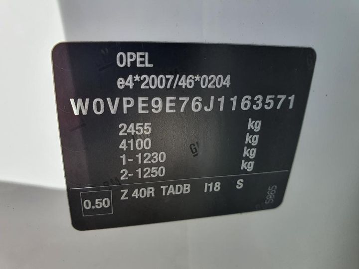 Photo 22 VIN: W0VPE9E76J1163571 - OPEL ZAFIRA 