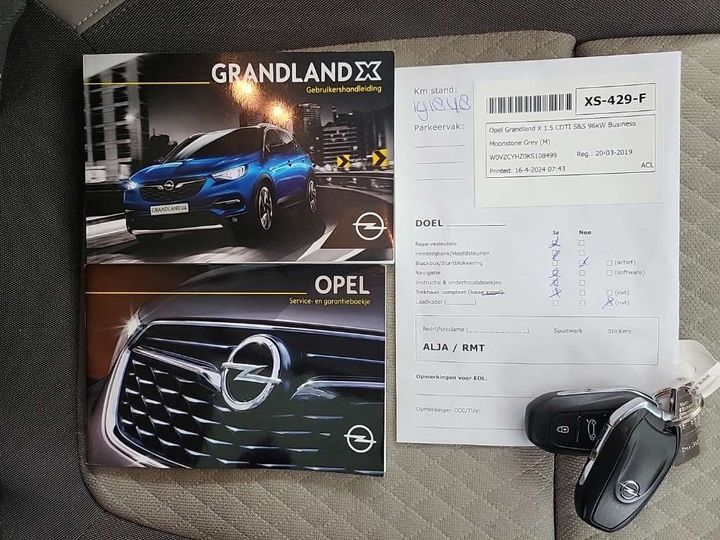 Photo 12 VIN: W0VZCYHZ0KS108499 - OPEL GRANDLAND X 