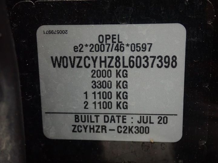 Photo 11 VIN: W0VZCYHZ8L6037398 - OPEL GRANDLAND X 