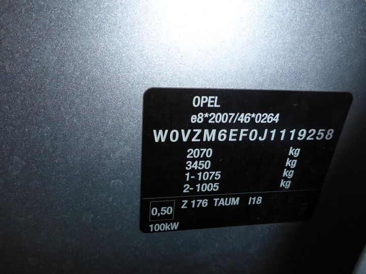 Photo 9 VIN: W0VZM6EF0J1119258 - OPEL INSIGNIA 