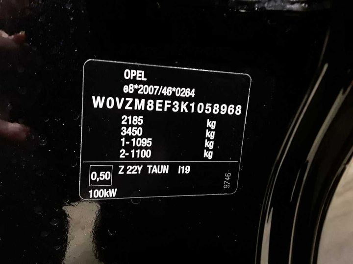 Photo 12 VIN: W0VZM8EF3K1058968 - OPEL INSIGNIA SPORTS 