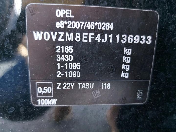 Photo 8 VIN: W0VZM8EF4J1136933 - OPEL INSIGNIA SPORTS 