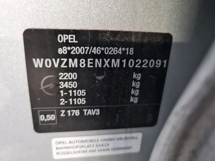 Photo 3 VIN: W0VZM8ENXM1022091 - OPEL INSIGNIA 