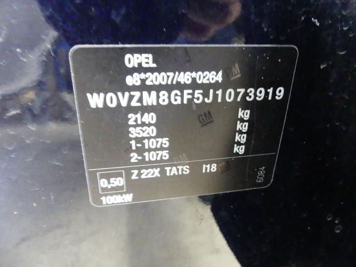 Photo 3 VIN: W0VZM8GF5J1073919 - OPEL INSIGNIA SPORTS 