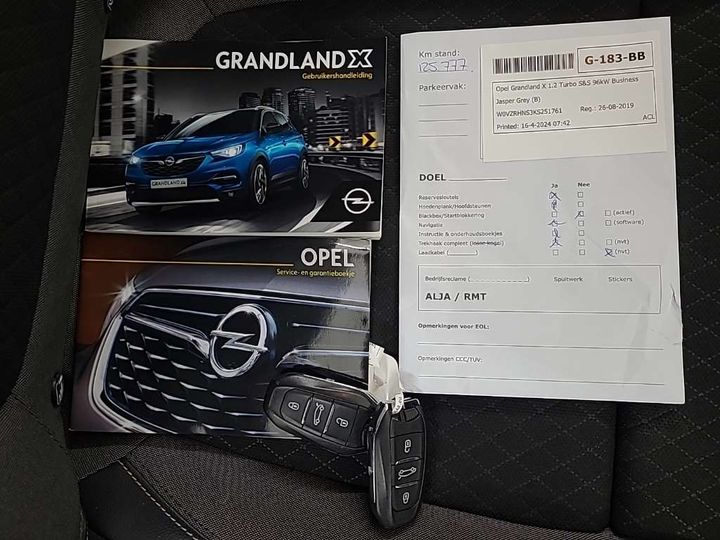 Photo 12 VIN: W0VZRHNS3KS251761 - OPEL GRANDLAND X 