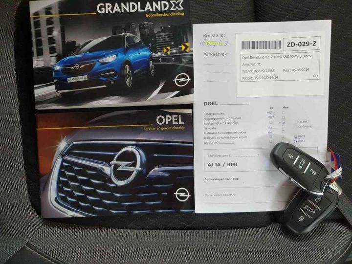 Photo 19 VIN: W0VZRHNS6KS123966 - OPEL GRANDLAND X 