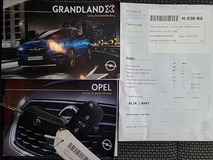 Photo 12 VIN: W0VZRHNS6L6030309 - OPEL GRANDLAND X 