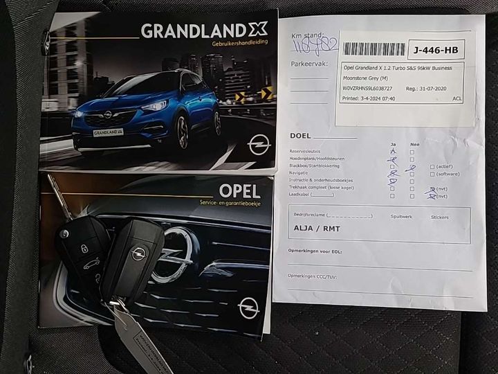 Photo 12 VIN: W0VZRHNS9L6038727 - OPEL GRANDLAND X 