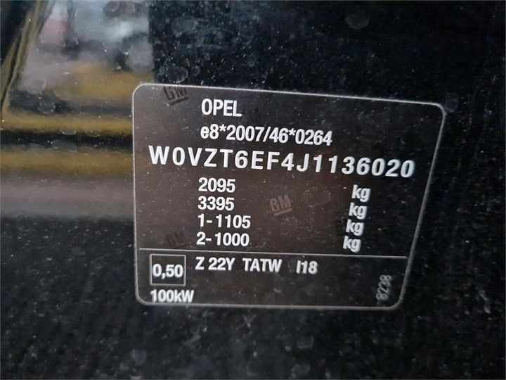 Photo 4 VIN: W0VZT6EF4J1136020 - OPEL INSIGNIA 