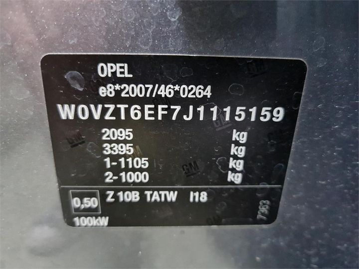 Photo 4 VIN: W0VZT6EF7J1115159 - OPEL INSIGNIA 