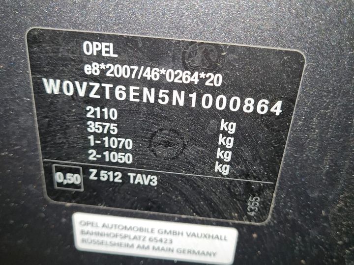 Photo 3 VIN: W0VZT6EN5N1000864 - OPEL INSIGNIA 