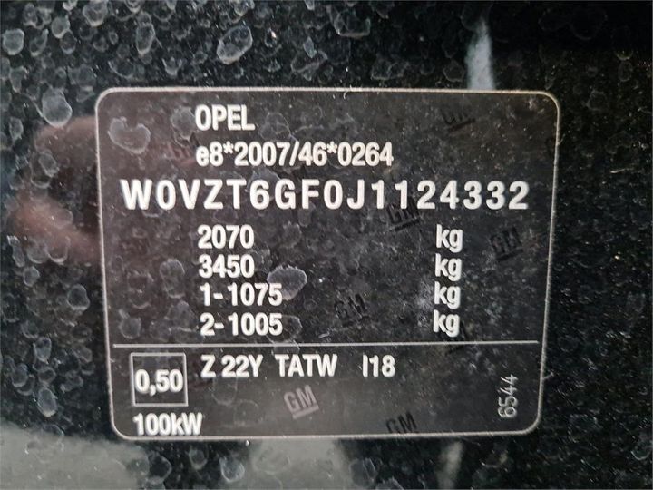 Photo 8 VIN: W0VZT6GF0J1124332 - OPEL INSIGNIA 