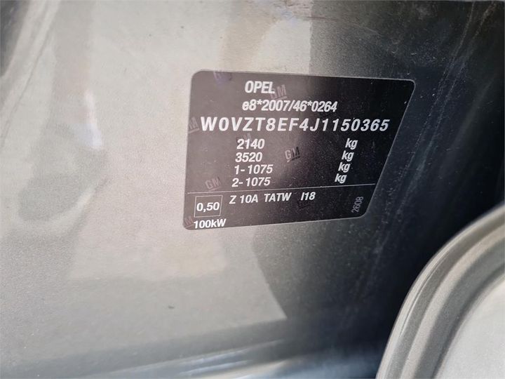 Photo 4 VIN: W0VZT8EF4J1150365 - OPEL INSIGNIA 