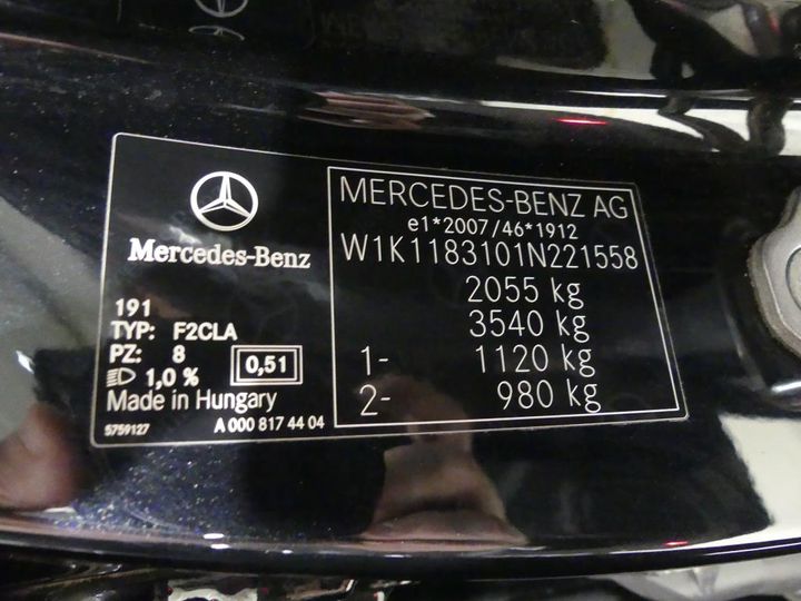 Photo 3 VIN: W1K1183101N221558 - MERCEDES-BENZ CLA COUPE 