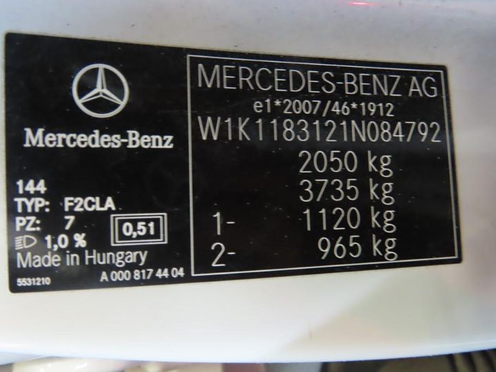 Photo 10 VIN: W1K1183121N084792 - MERCEDES-BENZ CLA 