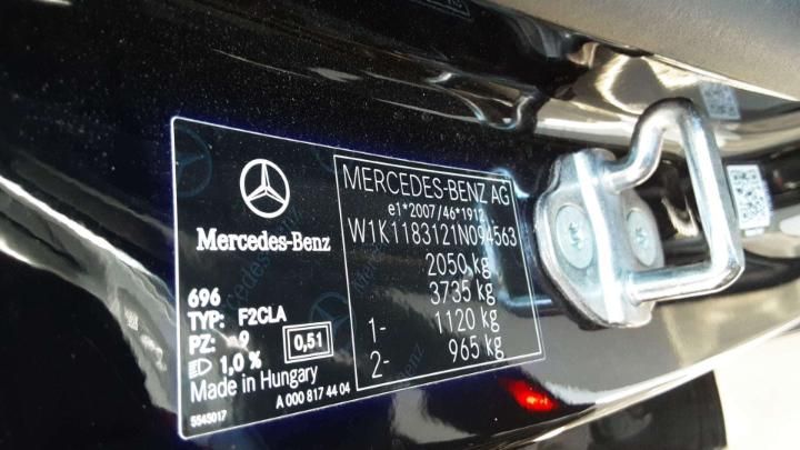 Photo 22 VIN: W1K1183121N094563 - MERCEDES-BENZ CLASE CLA 