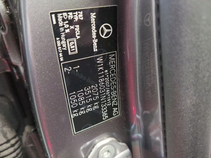 Photo 7 VIN: W1K1186031N133365 - MERCEDES-BENZ CLA 180 