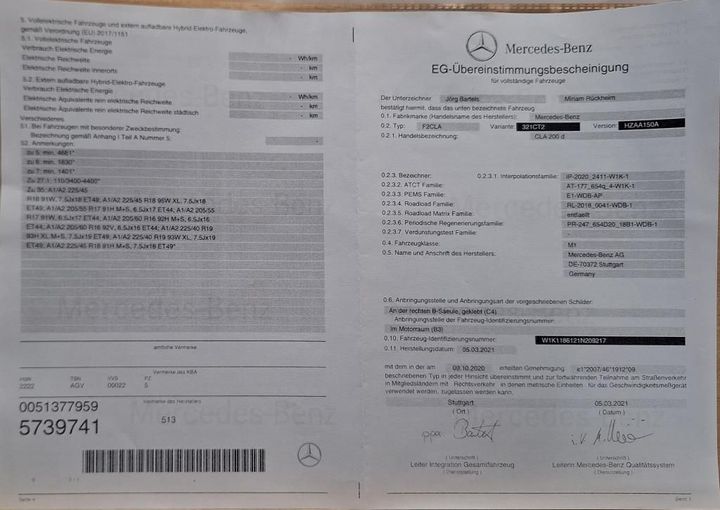 Photo 14 VIN: W1K1186121N209217 - MERCEDES-BENZ CLA SB 