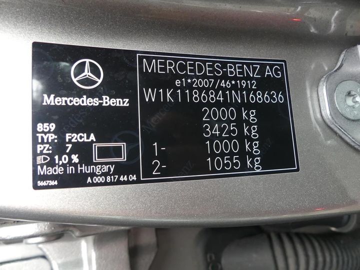 Photo 3 VIN: W1K1186841N168636 - MERCEDES-BENZ CLA SB 