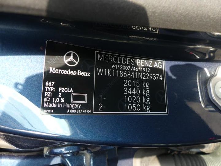 Photo 14 VIN: W1K1186841N229374 - MERCEDES-BENZ CLA SB 