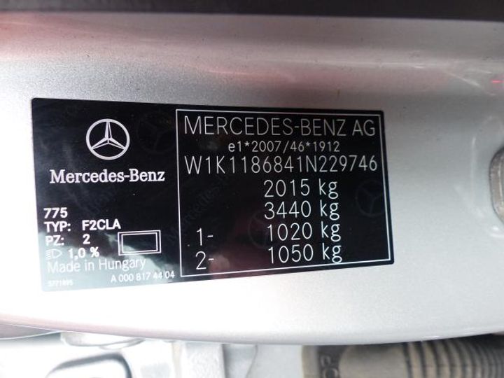 Photo 22 VIN: W1K1186841N229746 - MERCEDES-BENZ CLA SB 